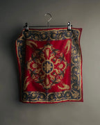 “CELINE” 80’s-90’s Baroque carriage motif mini scarf