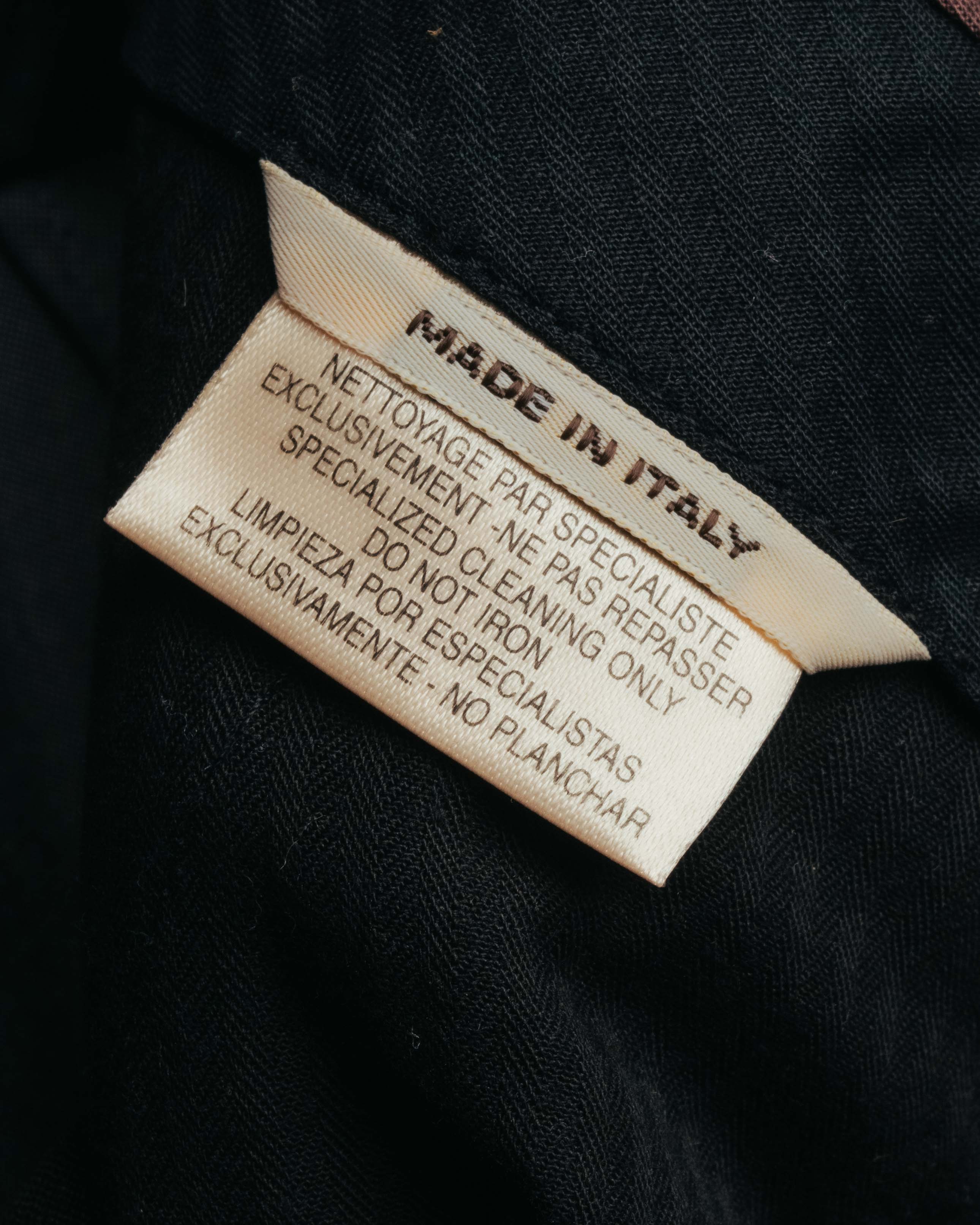 -SPECIAL- “HERMÈS” 1998-00’s Leather trimmed tailored trousers