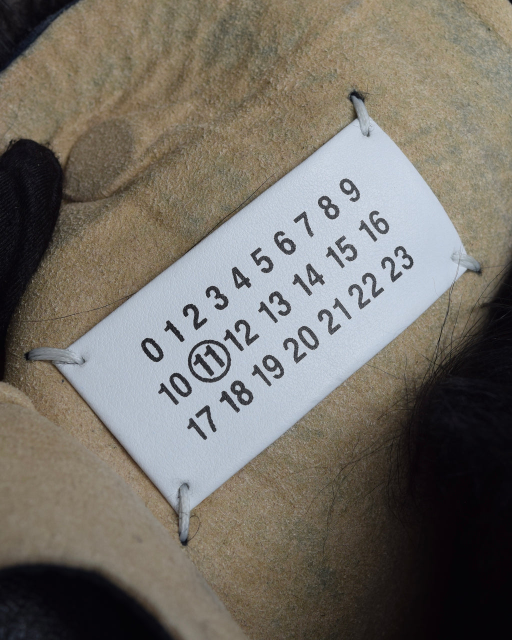 "MAISON MARGIELA" Wig fur design chain shoulder leather bag