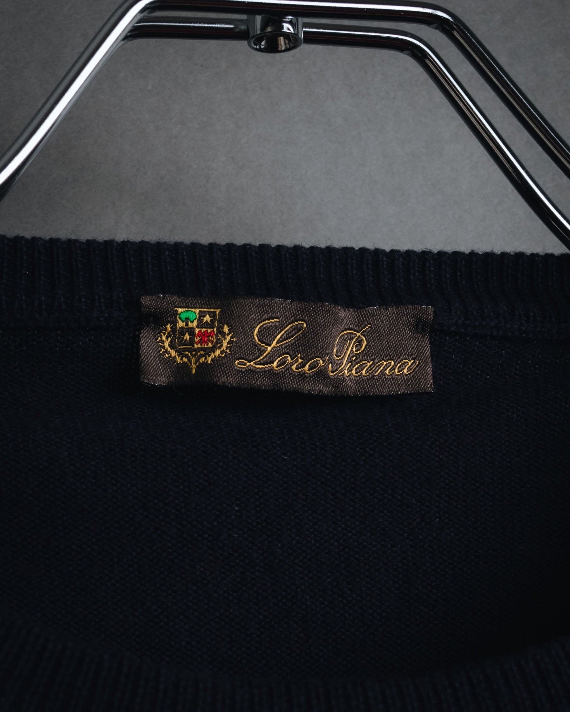 "Loro Piana" Refined high-gauge cotton crewneck knit