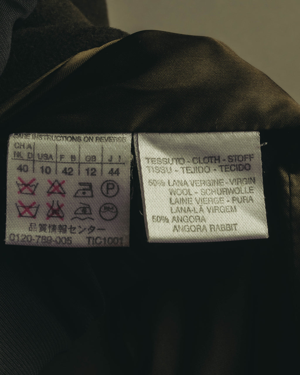 “Max Mara” 00’s Belted angora blend long coat