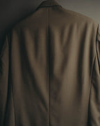 "Yves Saint Laurent pour homme" 80's-90's Structured double-breasted wool blazer