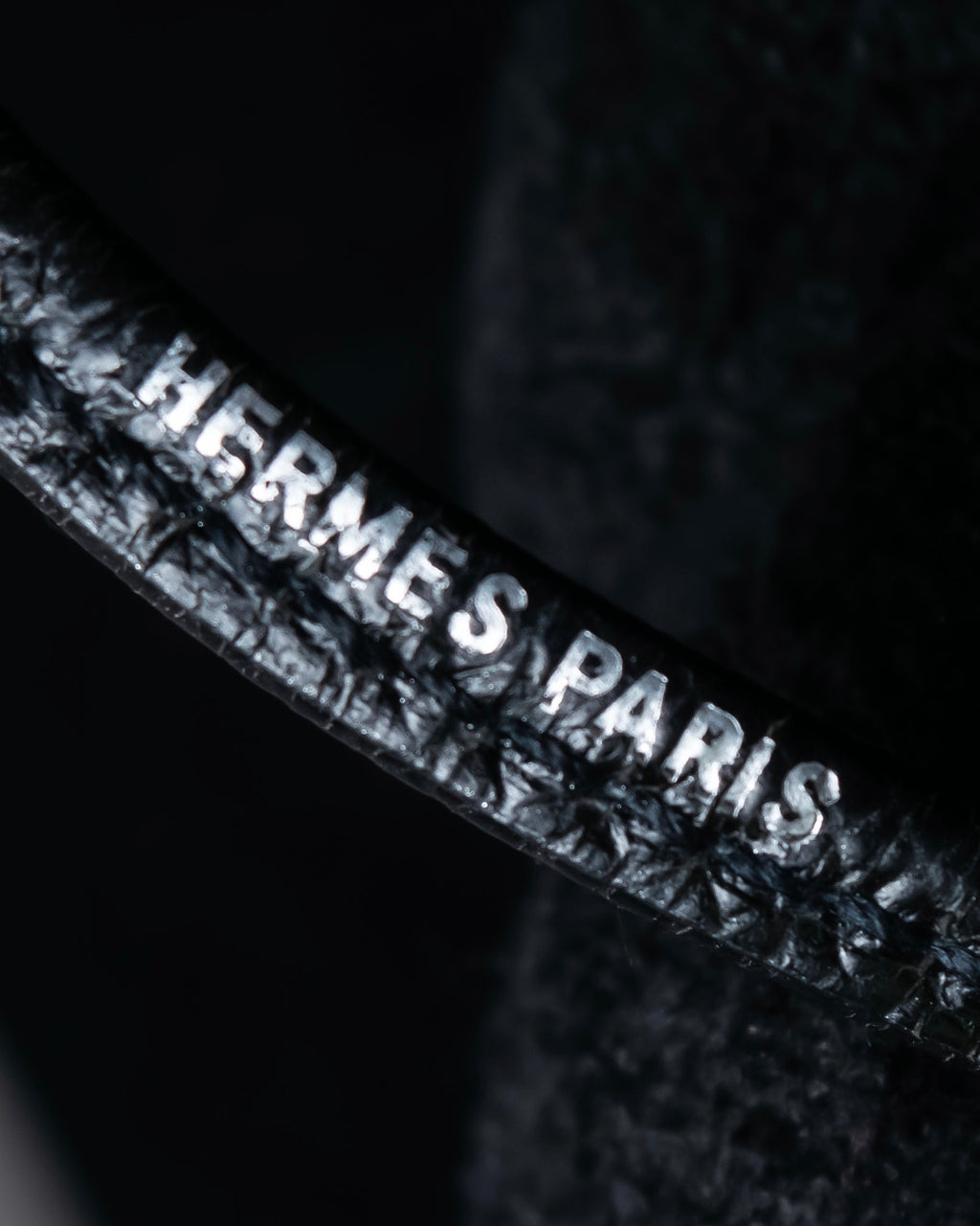 "HERMES" Le Sifflet à Ultrason series whistle motif leather necklace