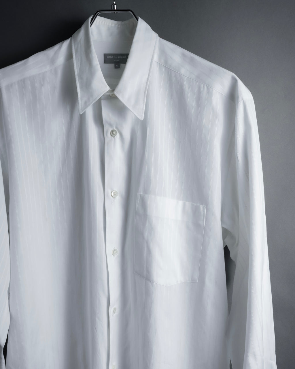 "COMME des GARCONS
HOMME" 90's Keiichi Tanaka design striped shirt