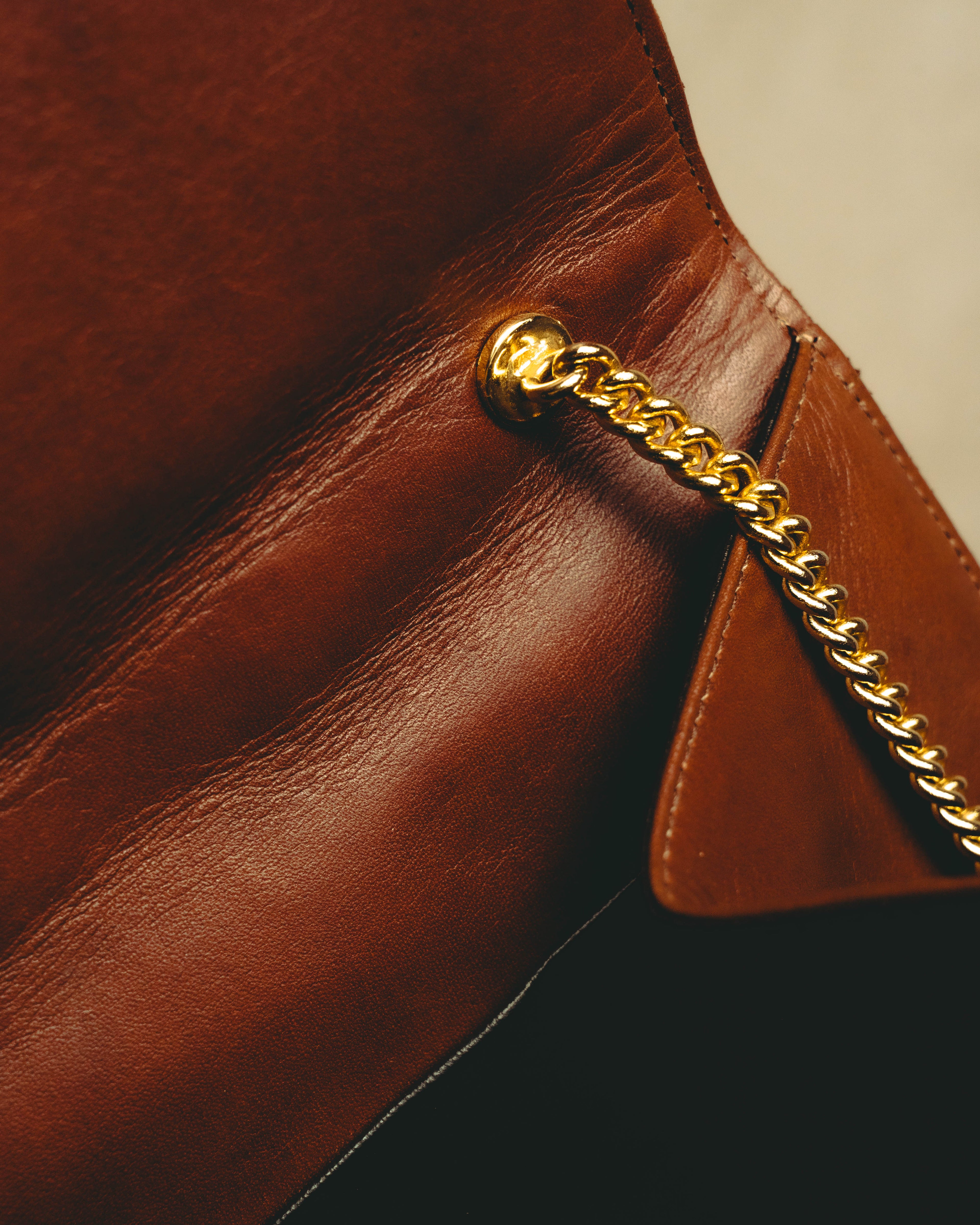 -SPECIAL- “LOEWE” 80’s-90’s embossed anagram suede shoulder bag