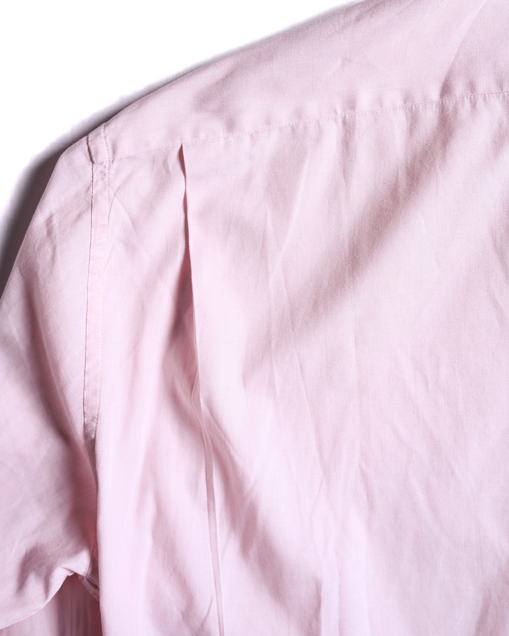 HERMES/ Oversized French Cuffed Contrast Collar Dress Shirt Pink