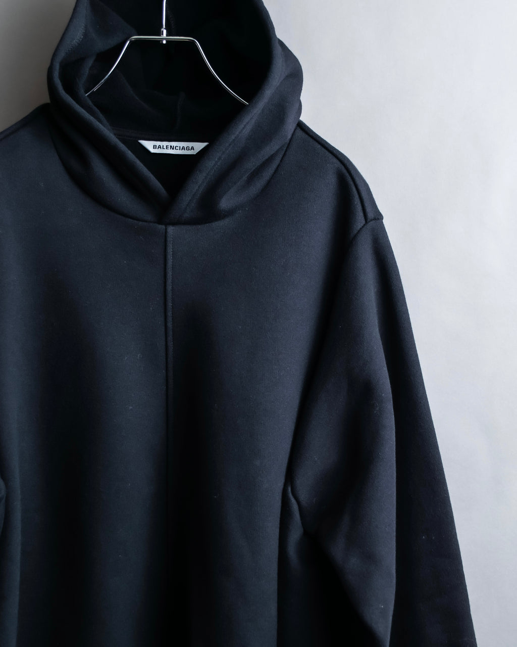 "BALENCIAGA" Oversized poncho flare silhouette hoodie