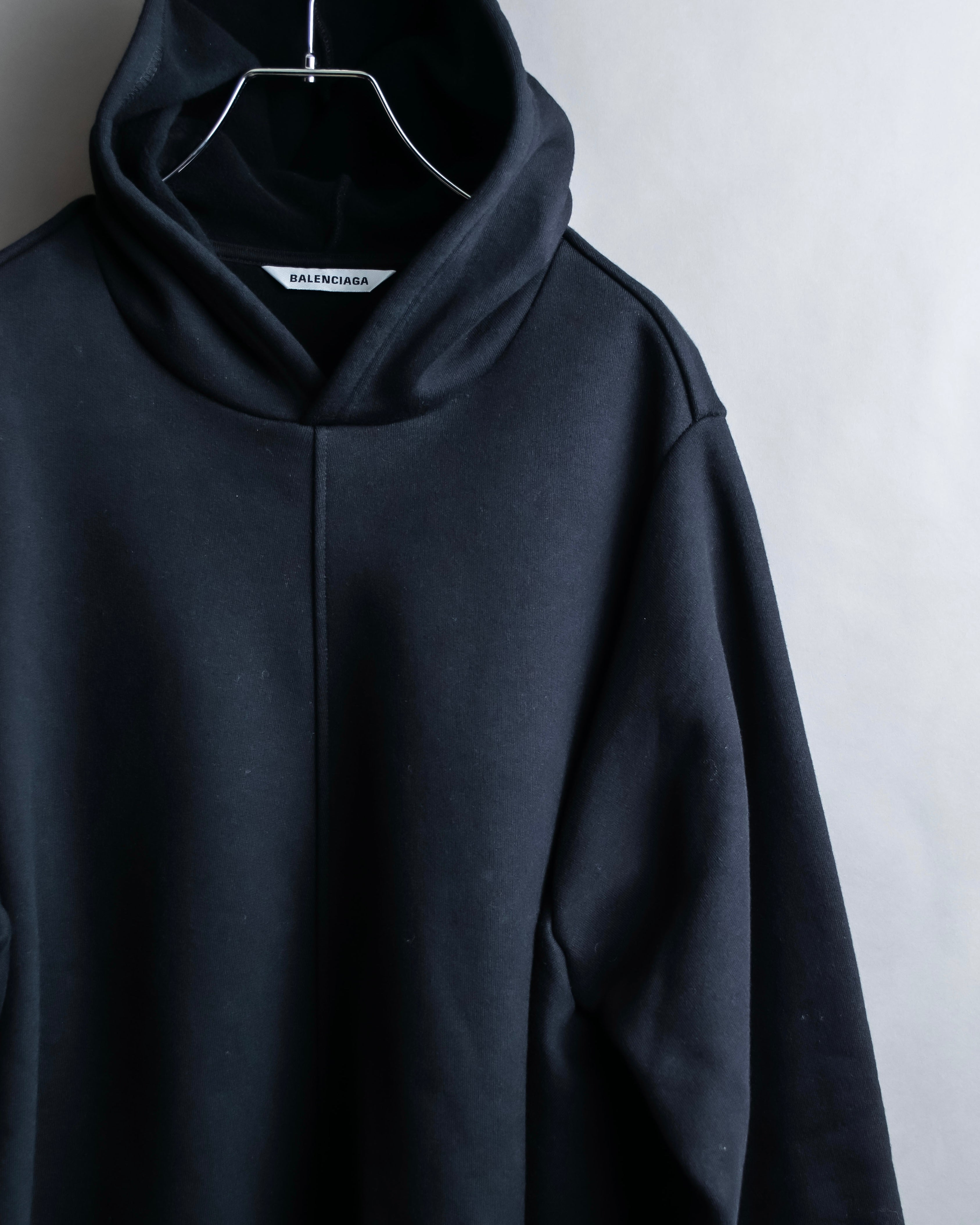 "BALENCIAGA" Oversized poncho flare silhouette hoodie