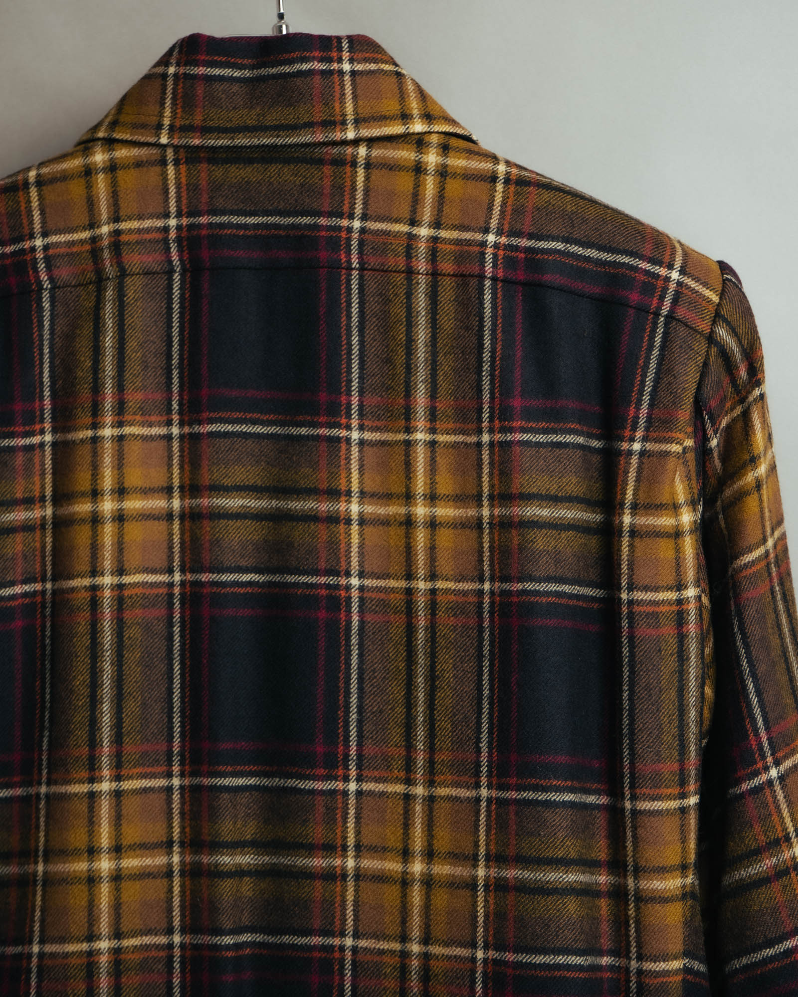 "Yves Saint Laurent" 80's-90's Plaid wool coat dress