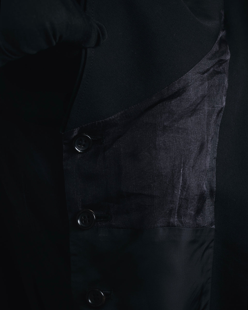 "tricot COMME des GARCONS" 2004 SS draped lapel cropped vest