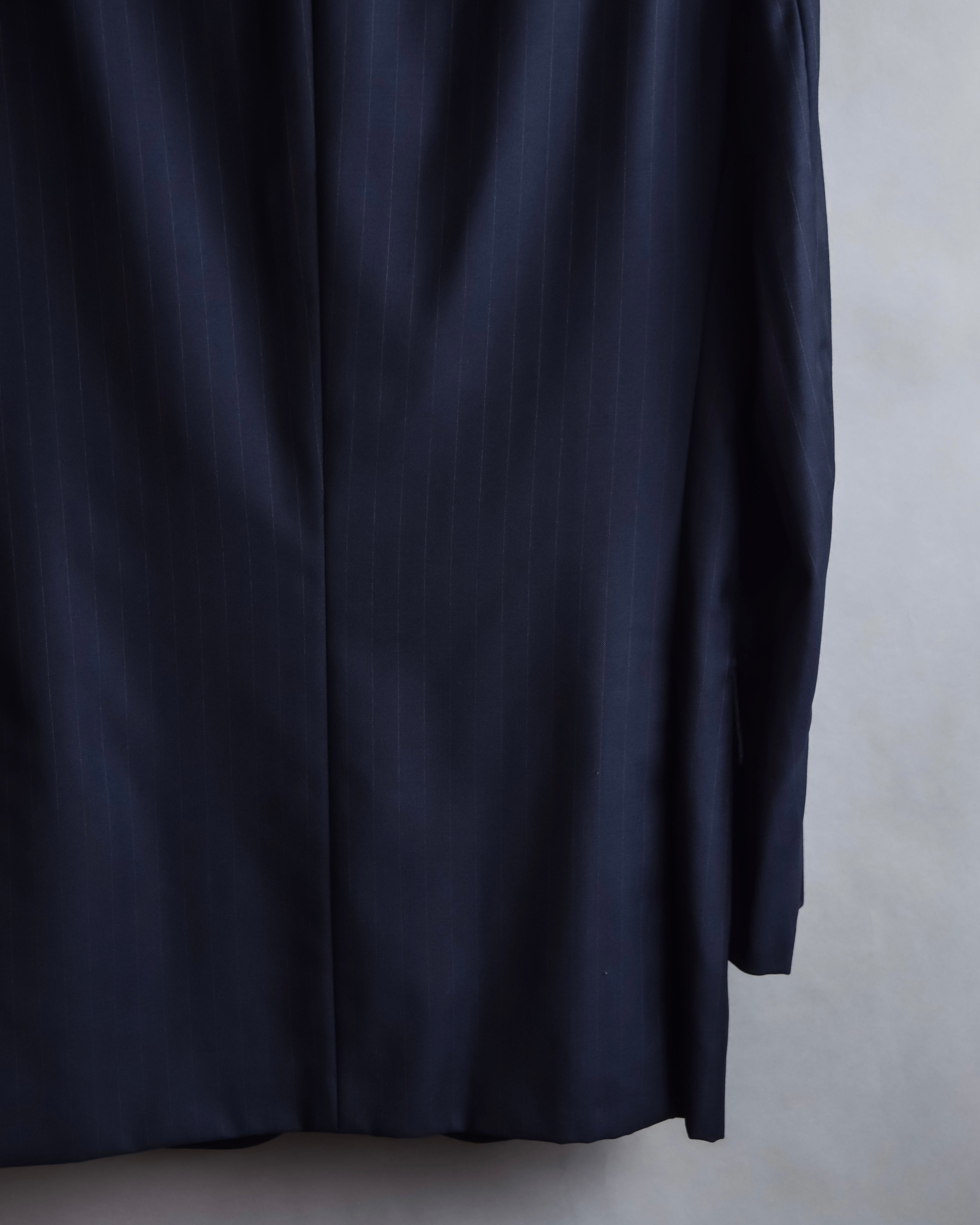 "HERMES" Pinstripe relaxed tailored jacket