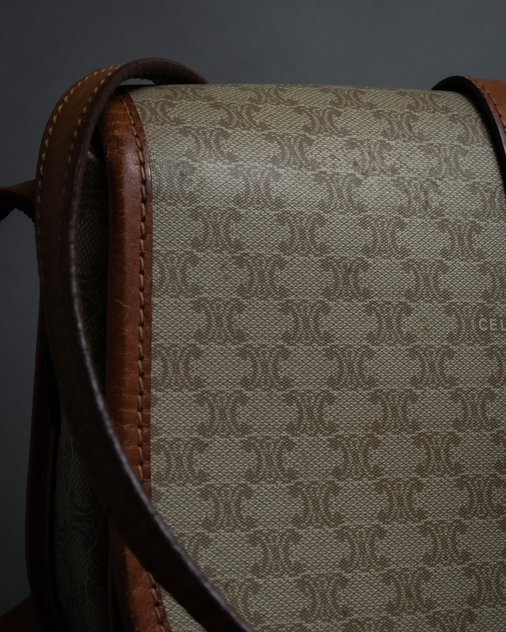 "CELINE Macadam pattern combination shoulder bag