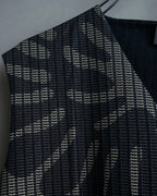 "FENDI" Logo print V-neck sleeveless top