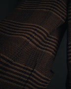 "CELINE" Late 80s–Early 90s velvet-collar woven jacket