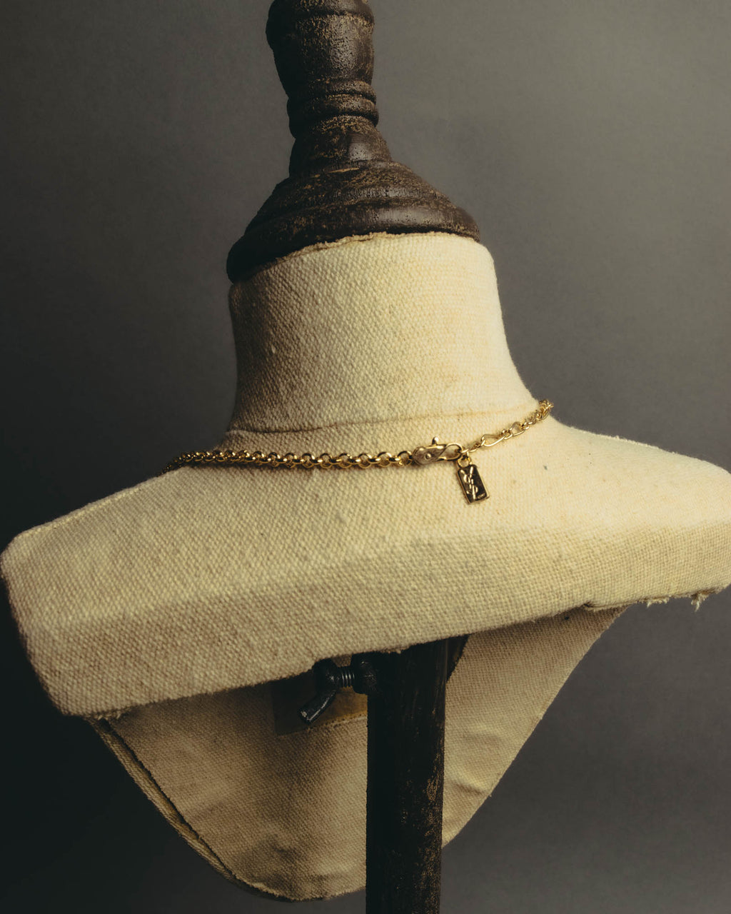 "Yves Saint Laurent" 80's-90's Sculptural floral pendant necklace
