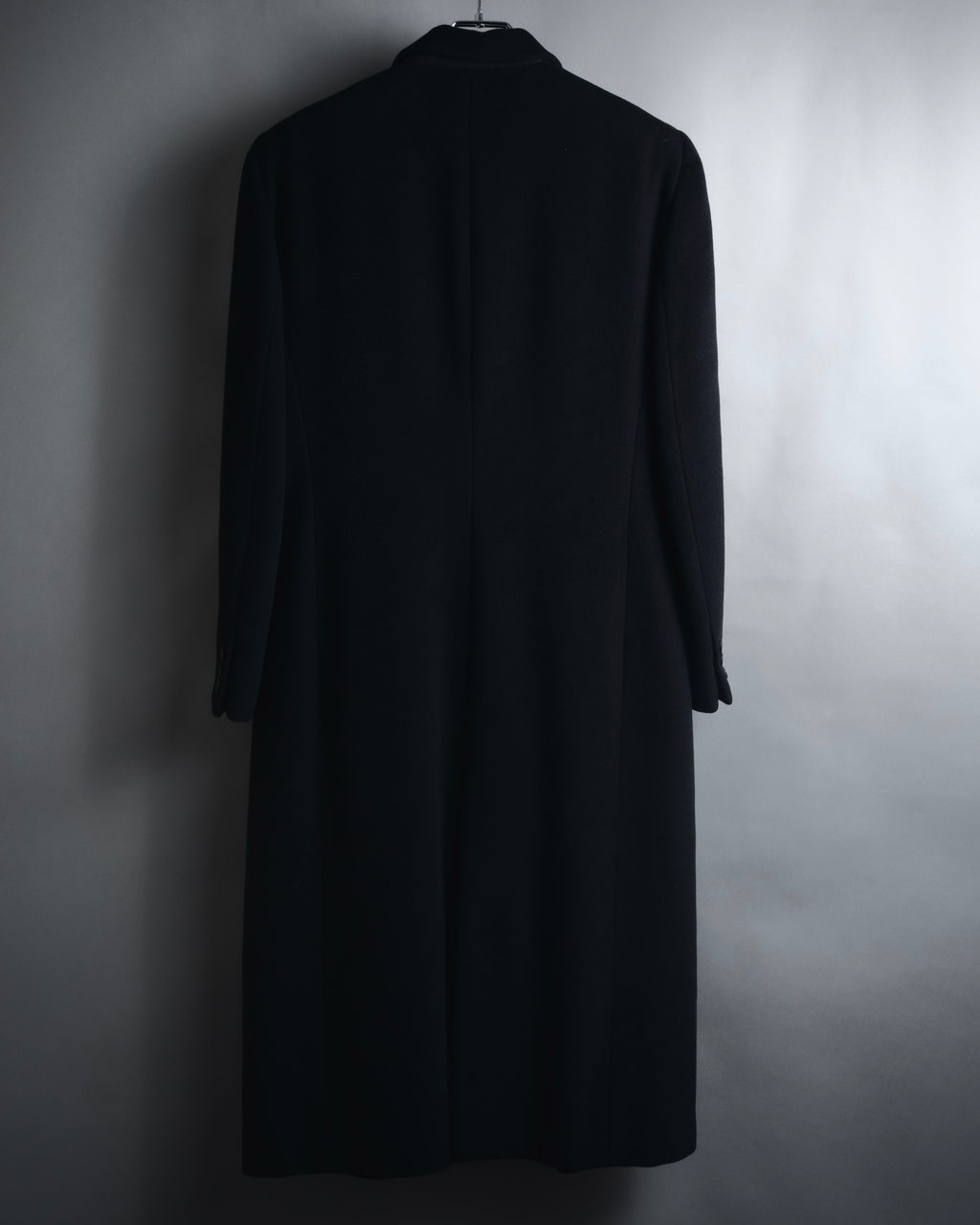 "GIORGIO ARMANI" 90’s Minimalist draped maxi long coat