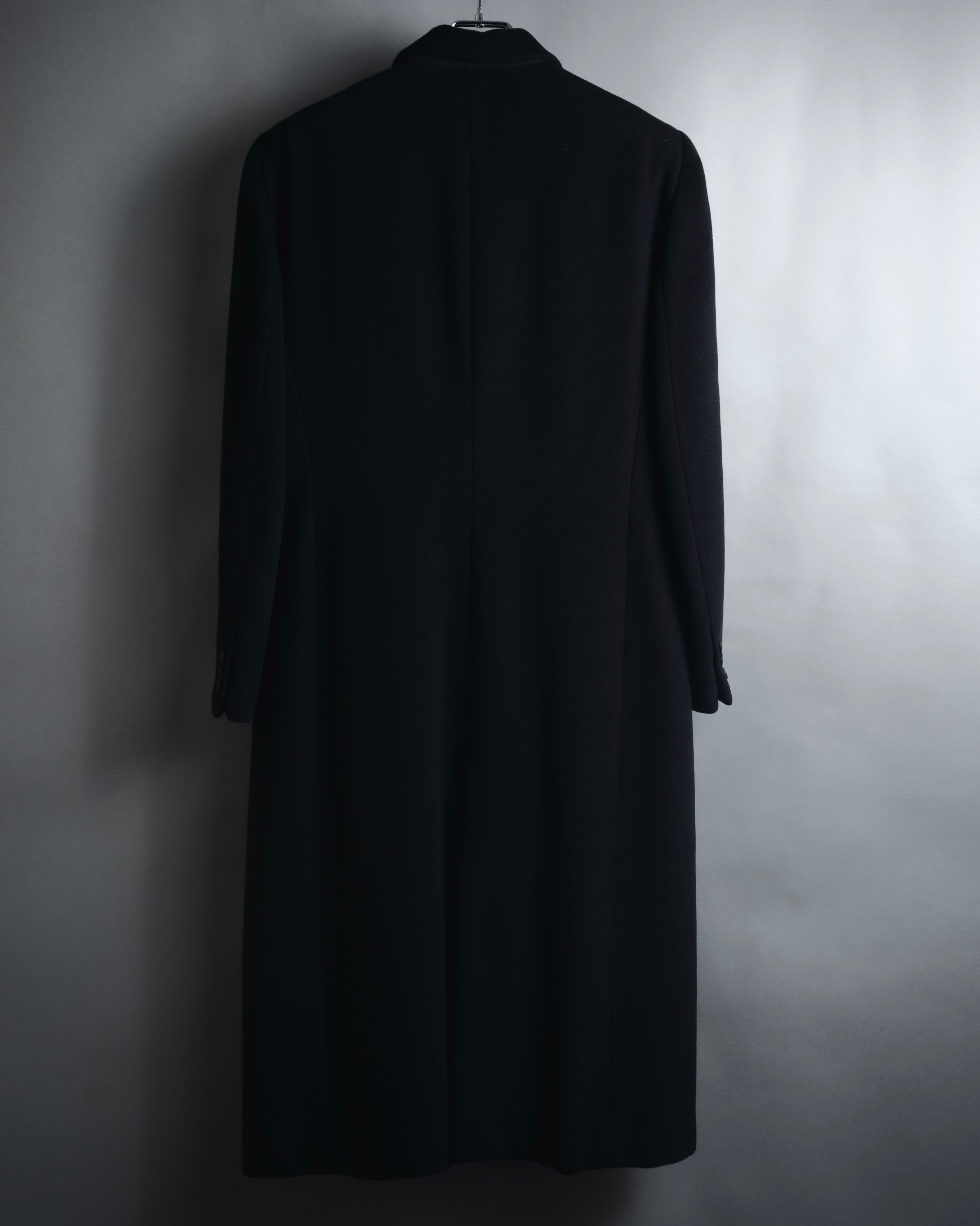 "GIORGIO ARMANI" 90’s Minimalist draped maxi long coat