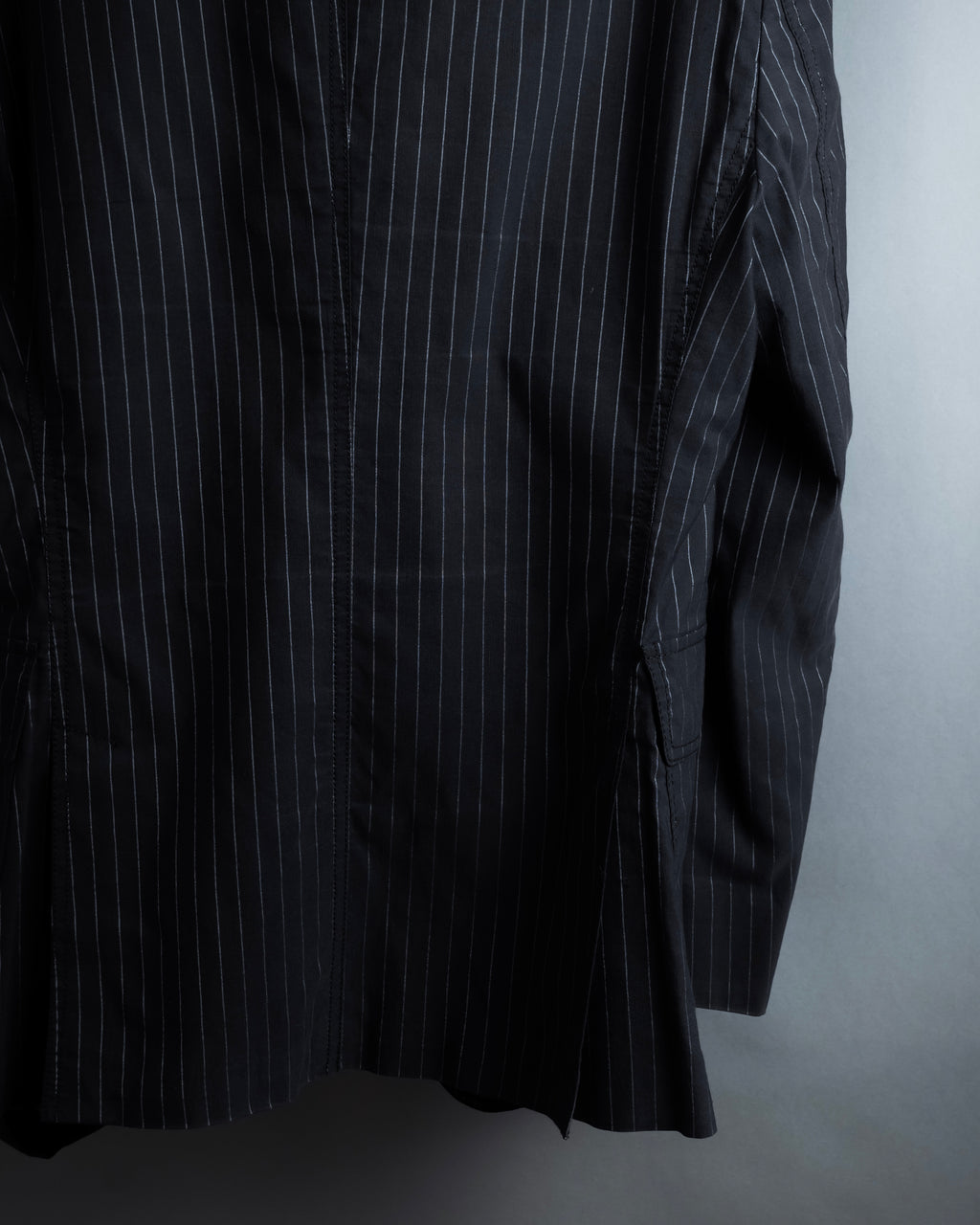 "Dolce & Gabbana" Collar switching design pinstripe pattern tailored jacket