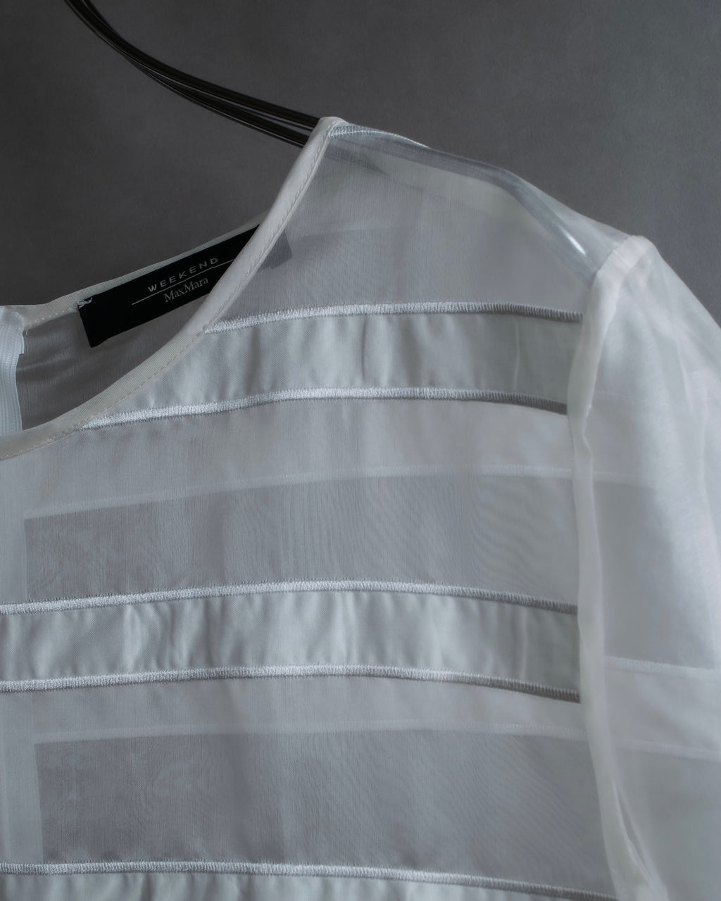 "Weekend Max Mara" Box silhouette silk organza pullover