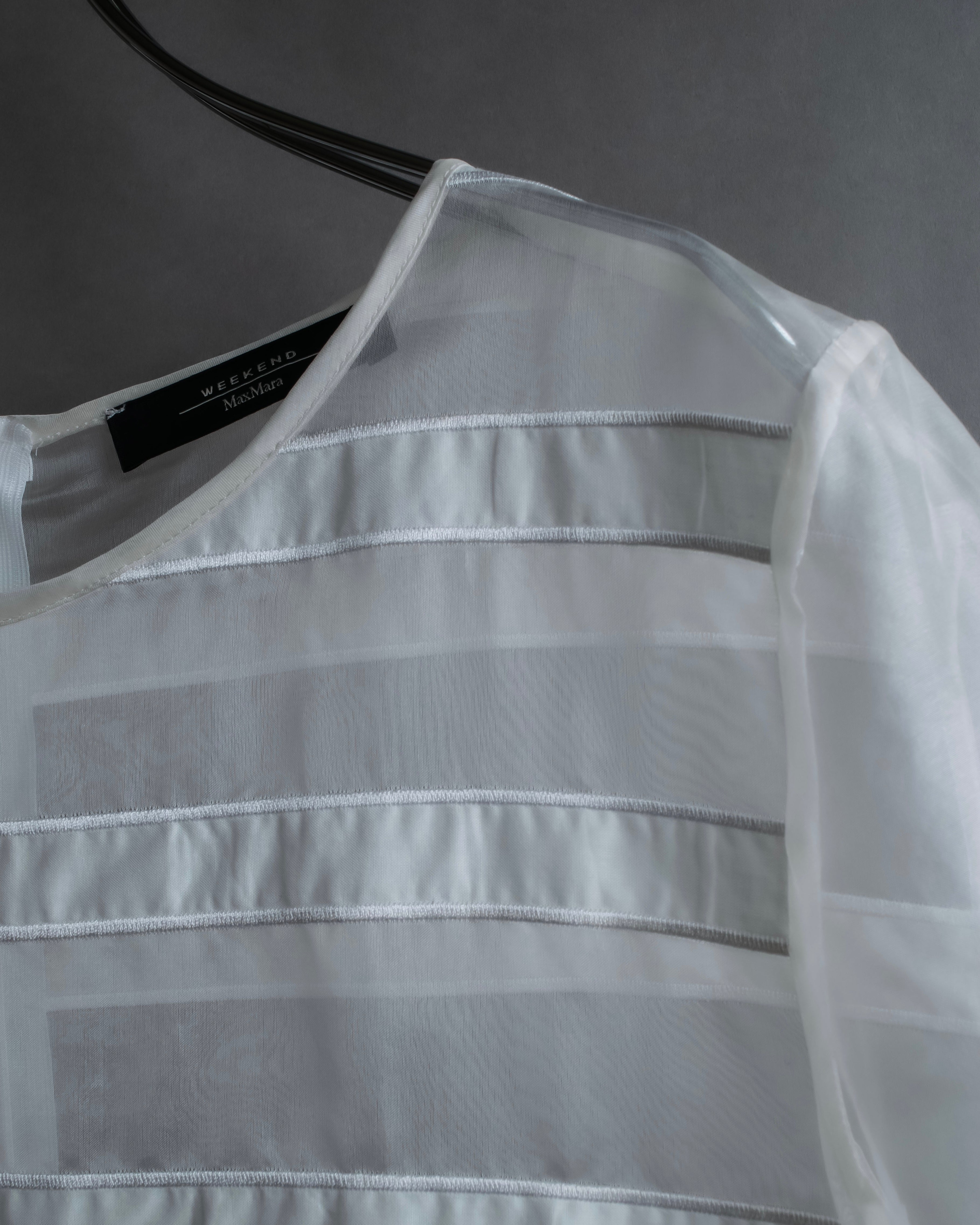 "Weekend Max Mara" Box silhouette silk organza pullover