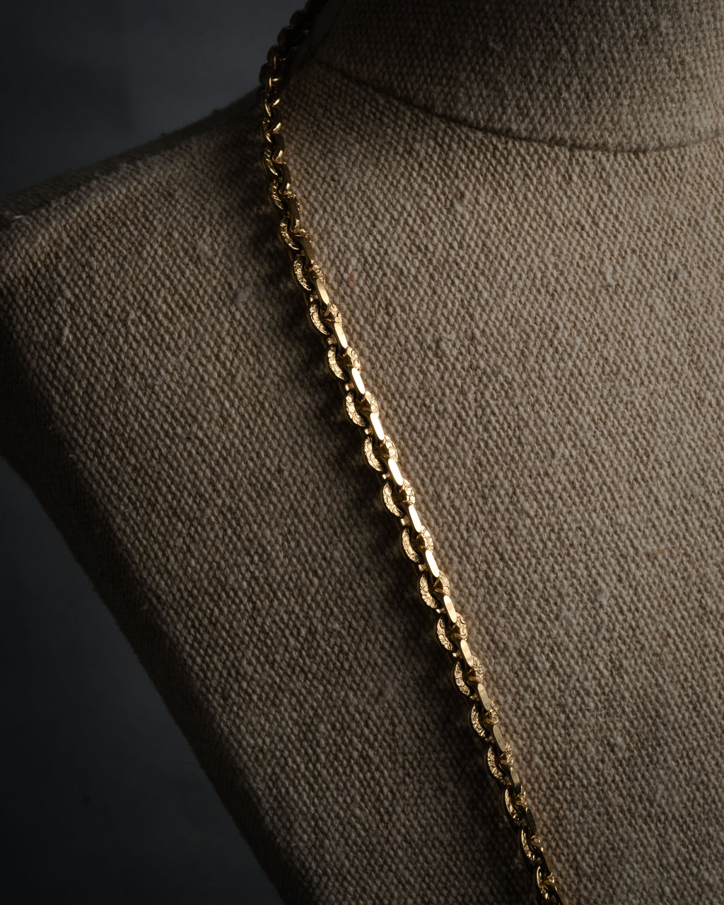 “Yves Saint Laurent” 1980’s-90’s Sculptural circle long necklace
