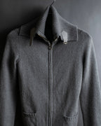 "GUCCI" Cashmere brand double zipper blouson