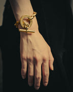 –SPECIAL– "CELINE" 90's Sculptural toggle chain bracelet
