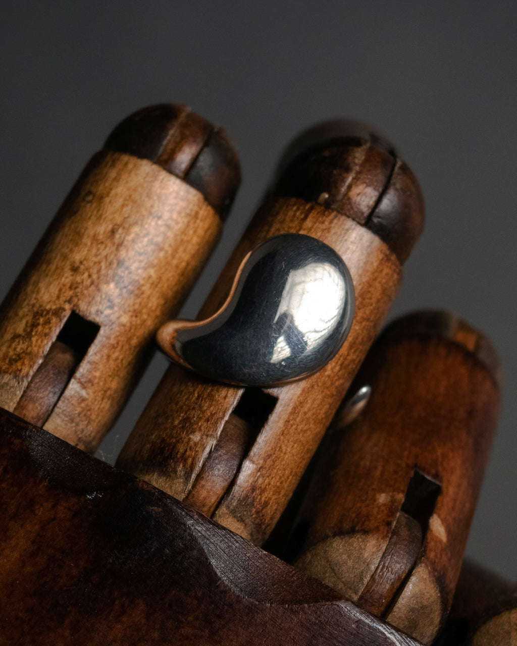 “Georg Jensen” 70’s-90’s Organic spiral silver ring