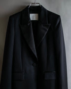 "HUGO BOSS" Satin switch lapel shaped tailored coat