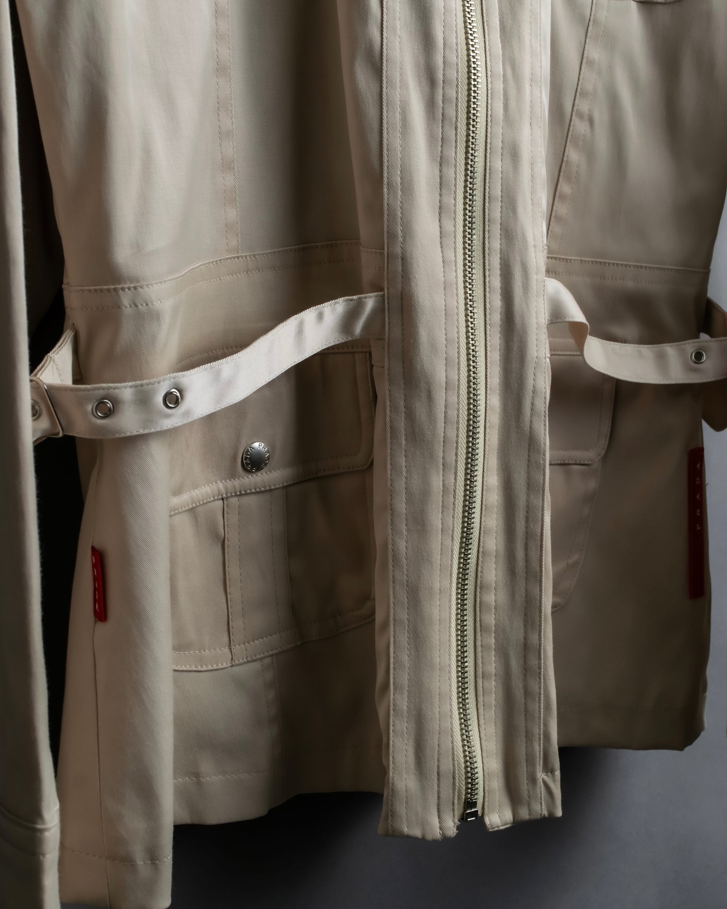 "PRADA" Military detail cotton jacket