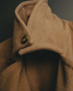 “MaxMara” 90’s-00’s Angora blend double breasted long coat