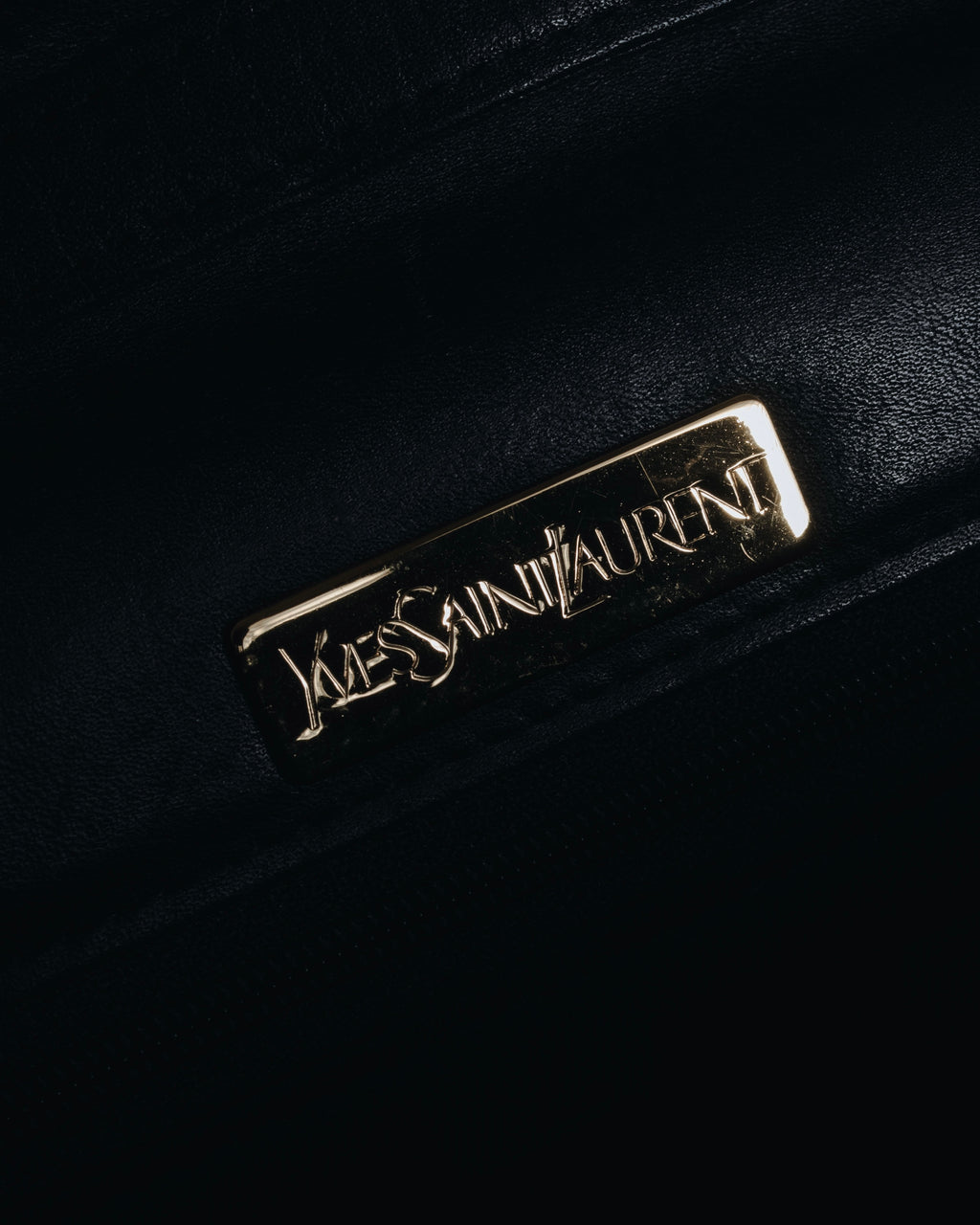 "Yves Saint Laurent" Late 80’s–early 90’s chevron quilted cassandre shoulder bag