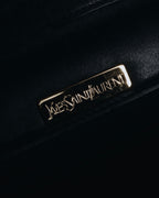 "Yves Saint Laurent" Late 80’s–early 90’s chevron quilted cassandre shoulder bag