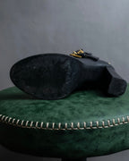 "MCQ Alexander McQueen" Studded design belted heel boots