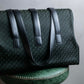 "LOEWE"  Anagram pattern combination leather shoulder bag