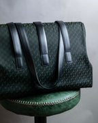 "LOEWE" Anagram pattern combination leather shoulder bag