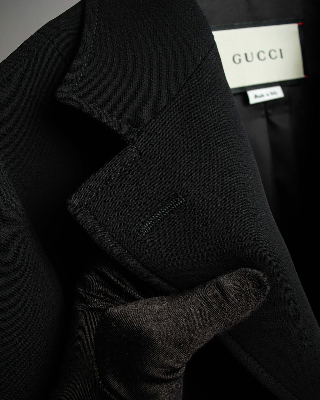 "GUCCI" Michele period stand collar modified design tailored jacket