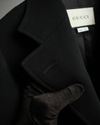 "GUCCI" Michele period stand collar modified design tailored jacket