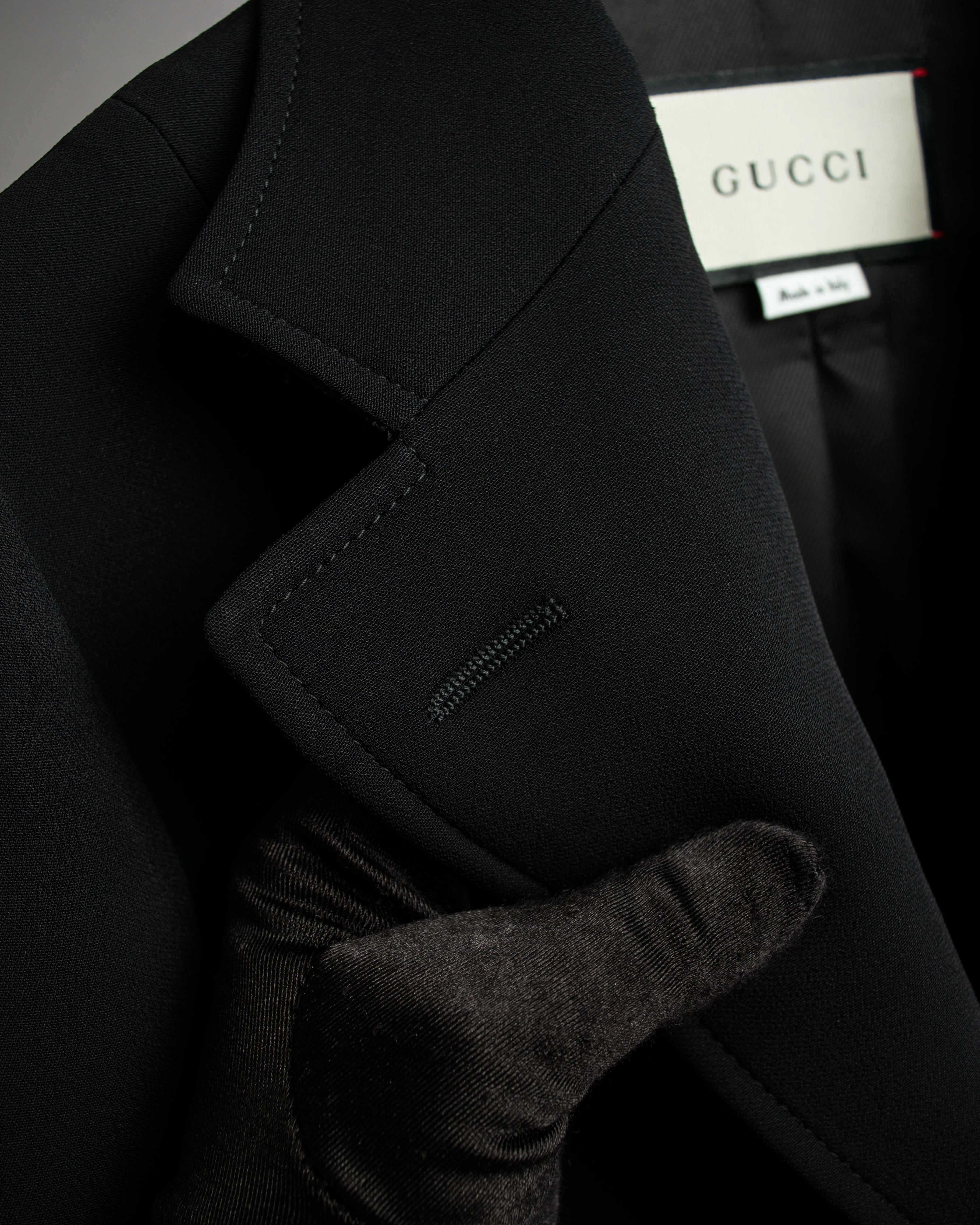 "GUCCI" Michele period stand collar modified design tailored jacket