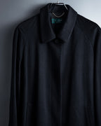 "Vintage raglan sleeve 100% cashmere stand-collar coat"