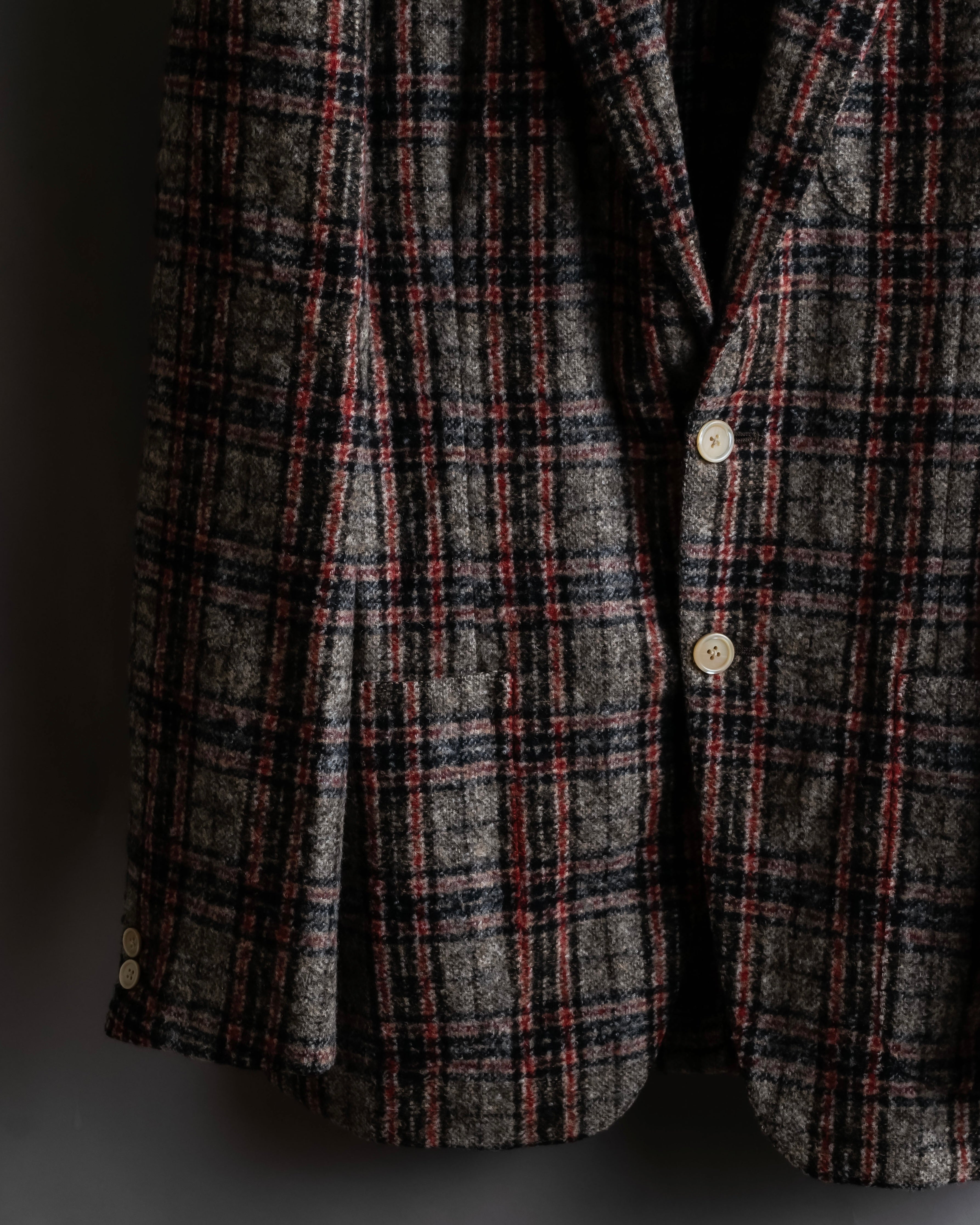 "Ernesto" Multicolor checked tailored jacket