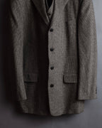 "BROOKS BROTHERS" Melange tweed three-piece suit