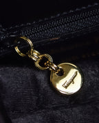 "Salvatore Ferragamo" Architectural trapezoid shape gancini leather shoulder bag