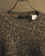 “BALENCIAGA” 90’s-00’s Textured melange wool-blend crewneck sweater