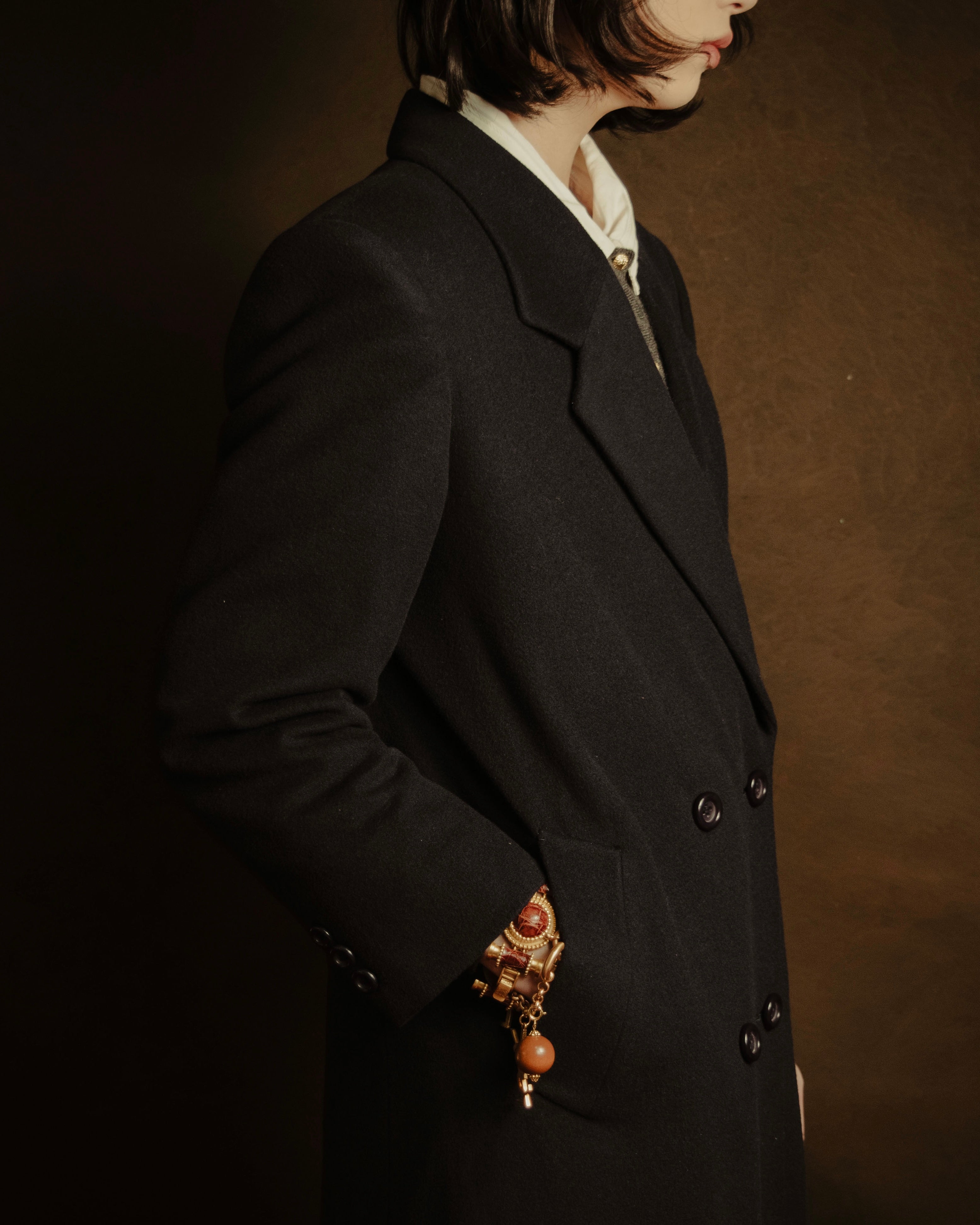 –SPECIAL– "BURBERRYS" Late 80’s-early 90’s wool and cashmere double-breasted chester coat