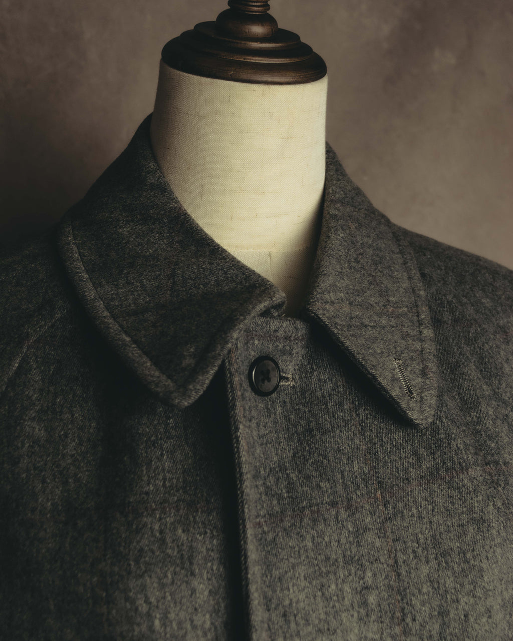 “Burberrys” 80’s Bedford wool balmacaan coat