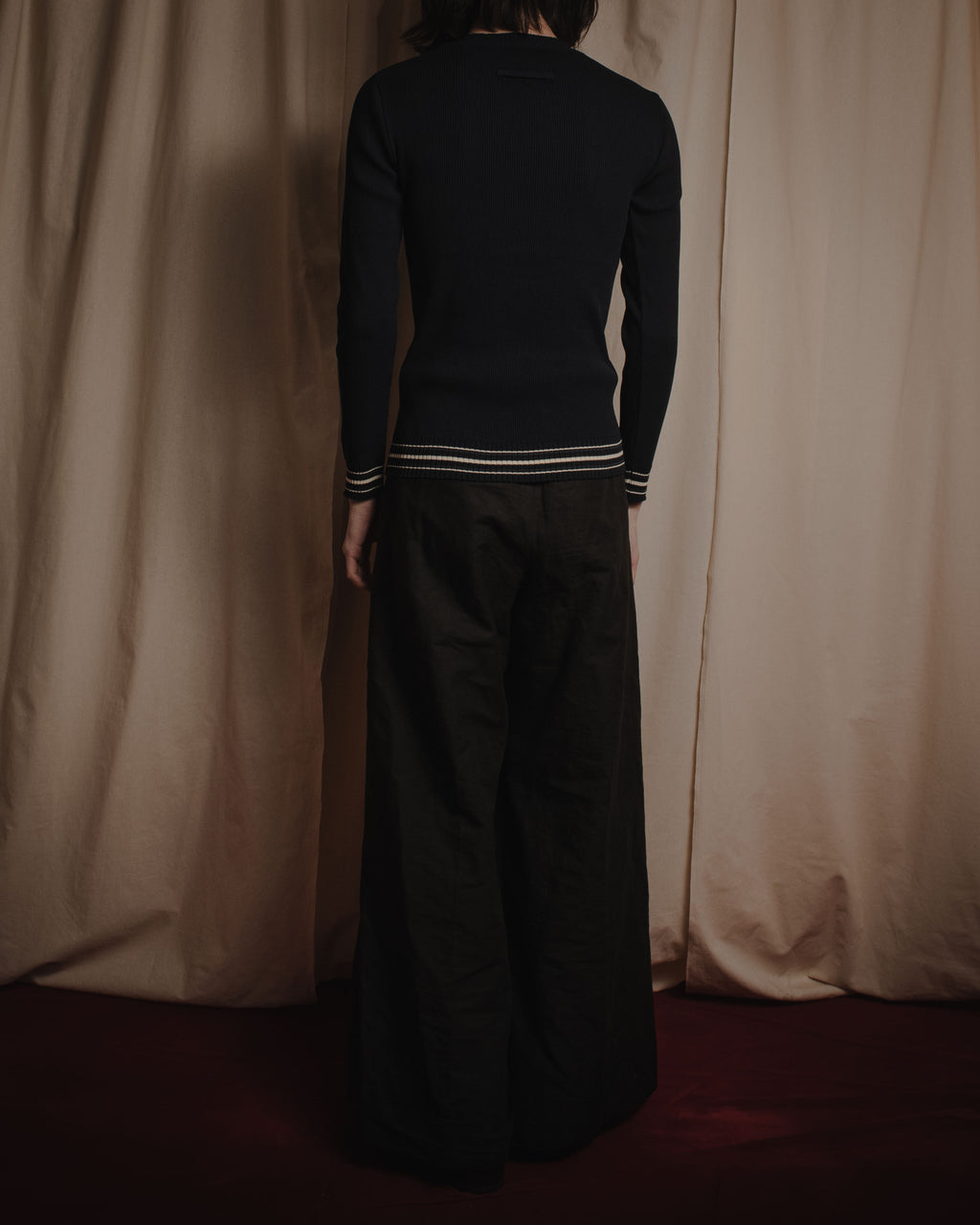 "Jean Paul GAULTIER CLASSIQUE"
Mid 90s nylon rib knit sweater
