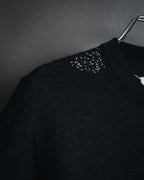 "Maison Margiela" 15AW deconstructed hand-stitched crewneck knit