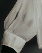“Maison Margiela” 2018’s-20’s Cupro sheer white shirt