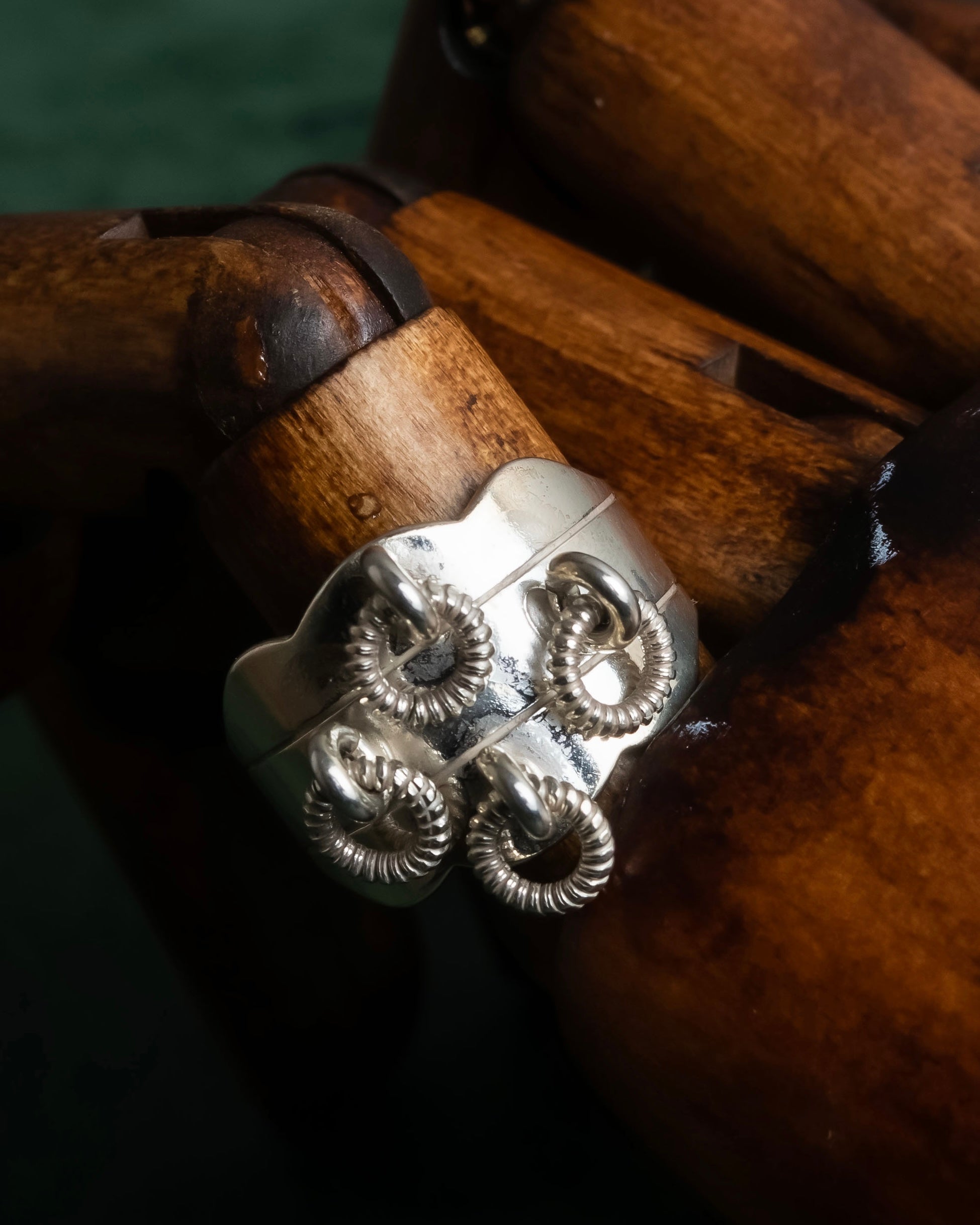 "Karasjok" Circular motif silver ring